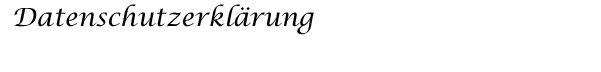 Datenschutzerkl&auml;rung